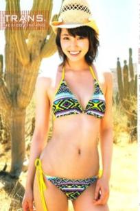 PB写真集_冈本玲《TRANS》：高清套图带你领略日本清新冬日与夏日比基尼的迷人风采