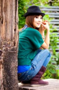 台湾正妹Mikako（果子MM）华山艺文中心时尚街拍写真集 清新休闲外拍私房照