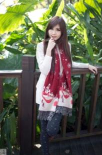 台湾正妹张雅筑Chu客家文化园区清新外拍写真，冬日甜美穿搭邻家女神唯美户外街拍