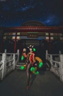 台湾正妹_ 阿璃 LOL英雄联盟 Cosplay写真：新春古风旗袍野性诱惑[21P]