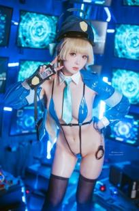 霜月shimo - 赛博空间下的性感警花Officer Toki制服角色扮演[24P]