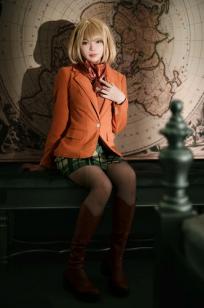 ZinieQ Ashley (Resident Evil 4) 生化危机4阿什莉Cosplay，极致白蕾丝私房写真，绝美诱惑福利大片
