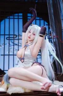宫本樱 - 碧蓝航线奇尔沙治绝美COS旗袍诱惑私房写真 [10P]
