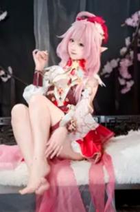Sameki - 爱莉希雅的春好物语 桃花古风角色扮演COS写真集 [47P]