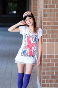 台湾网红果子MM《台大外拍》系列写真，清新自然风格校园街拍