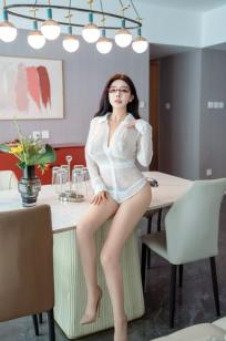 潘娇娇 - 温婉恋人白玫瑰，居家私房透视连体衣写真，红框眼镜解锁禁忌诱惑 [90P]