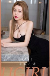 UGirls尤果圈模特KIKI《未解之谜》：性感私房黑色诱惑，大胆绑带主题尽展迷人曲线