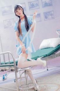 台湾正妹喬喬兒《粉蓝護士風》医院场景私房写真集 - 制服诱惑系列