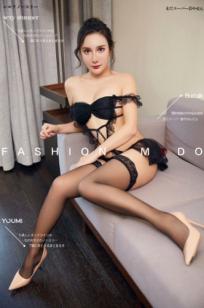 YouMi尤蜜-乔雅冰-黑色镂空连体衣私房写真-卧室诱惑黑丝御姐气质-2019.07.24