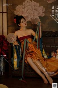 YouMi尤蜜-沈梦瑶-《夜话西窗烛》国风古典汉服私房：香肩半露，烛光摇曳，绝美身姿尽显东方极致诱惑