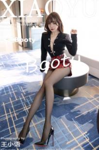 XiaoYu语画界-649-芝芝Booty-酒店私房极致诱惑，深V装配超薄黑丝美腿，尽显妩媚迷人气质