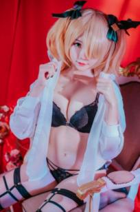 Sally-Dorasnow原神菲谢尔内衣版 – 极致私房角色扮演，黑丝蕾丝诱惑，魅惑冷艳写真