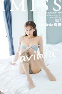 IMiss爱蜜社450-Lavinia：私房卧室蕾丝连体衣极致诱惑，尽显丝袜美腿与妩媚气质