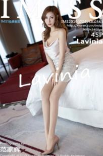 IMiss爱蜜社-363-Lavinia-白色丝滑吊带与亮片短裙，气质御姐精致私房照，优雅职场风大长腿诱惑