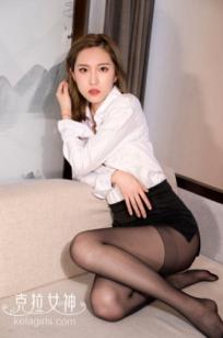 KelaGirls克拉女神芊芊《麻辣教师》：白色衬衫制服诱惑，极致黑丝美腿尽显职场魅力，性感迷人私房写真