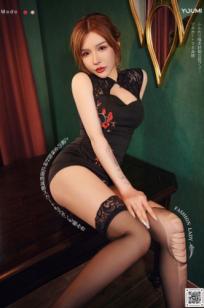 YouMi尤蜜-可可《彼此躁动》：极品改良性感旗袍配黑丝，室内私房写真大片