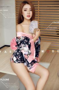 YouMi尤蜜-黄金宝儿《软糯和风闪光少女》：日系唯美室内私房摄影，诱惑和服下的白嫩美腿