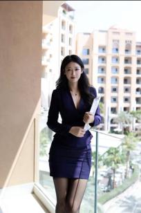 唐安琪 职场OL风西装制服诱惑 私房美腿黑丝性感内衣套装[87P]