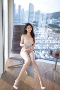 唐安琪 - 白色透视长裙私房写真，酒店床边慵懒诱惑女神视觉盛宴