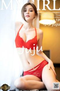 MyGirl美媛馆-560-小夕Juju-极致诱惑红色内衣白丝高跟-室内私房性感旅拍-2021.07.21