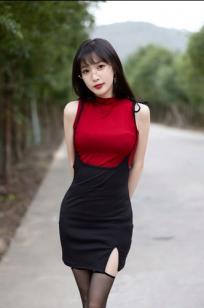 《林星阑 红衣黑丝[85P] 豪车内丝袜美腿写真集 御姐眼镜造型性感诱惑》
