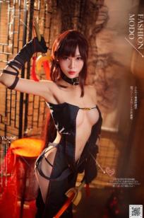 YouMi尤蜜-抖娘利世《虞美人》古风角色扮演写真，极致红黑碰撞，诠释冷艳御姐性感魅力