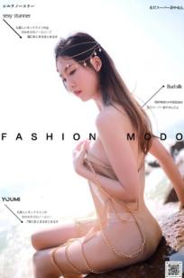 YouMi尤蜜-2020.12.15-抖娘利世-《波西米亚少女》性感海边写真，金色链条裙诱惑，户外礁石唯美大片
