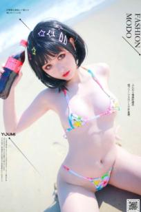 YouMi尤蜜：您的蛋蛋《欲望沙滩》海滩比基尼写真，清纯短发少女的性感诱惑，户外夏日唯美视觉大赏