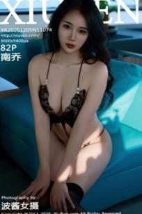 XiuRen秀人网 NO.11074 南乔 - 游艇风情 黑色吊带裙与透视蕾丝内衣黑丝性感写真