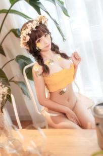 蠢沫沫-124-《尖耳国度》花精灵 - 唯美花丛风格，精灵耳造型，私房写真美腿，角色扮演，极致诱惑
