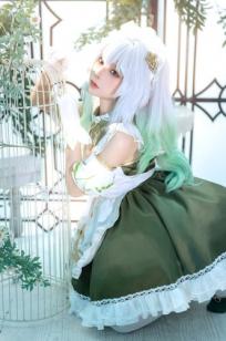 蠢沫沫纳西妲cosplay，原神角色扮演，治愈系清新萌系少女写真