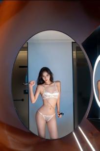 时安安极致诱惑，白色蕾丝内衣私房照，曼妙身姿尽显性感魅力 [90P]