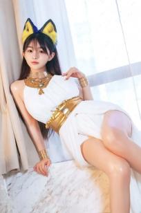 桜井宁宁 - 古埃及风格白色猫娘室内湿身Cosplay诱惑私房写真 [132P]