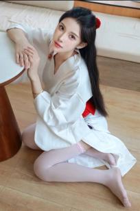 梨霜儿 - 潘金莲主题私房大尺度写真，日系和服变身与纯欲白丝诱惑，肤白如雪，尽显极致性感魅力