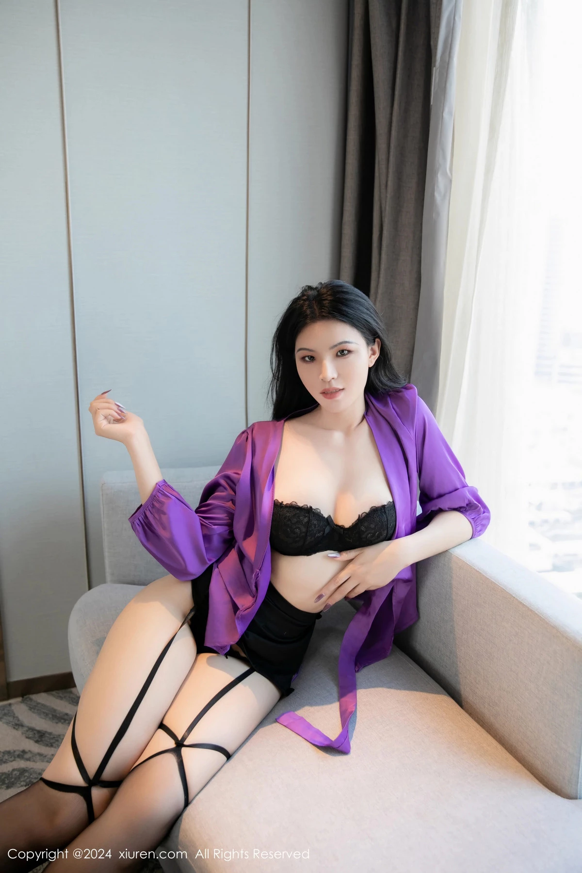   [XiuRen]高清写真图 2024.05.10 No.8511 林晚的林晚 美腿黑丝第31张图片