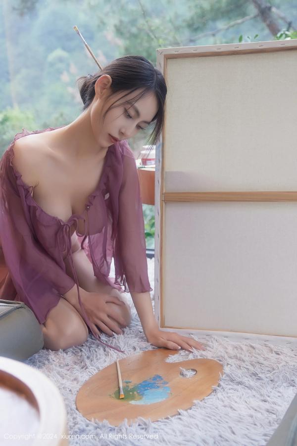   [XiuRen]高清写真图 2024.06.12 No.8687 lingyu69 美腿丝袜第51张图片