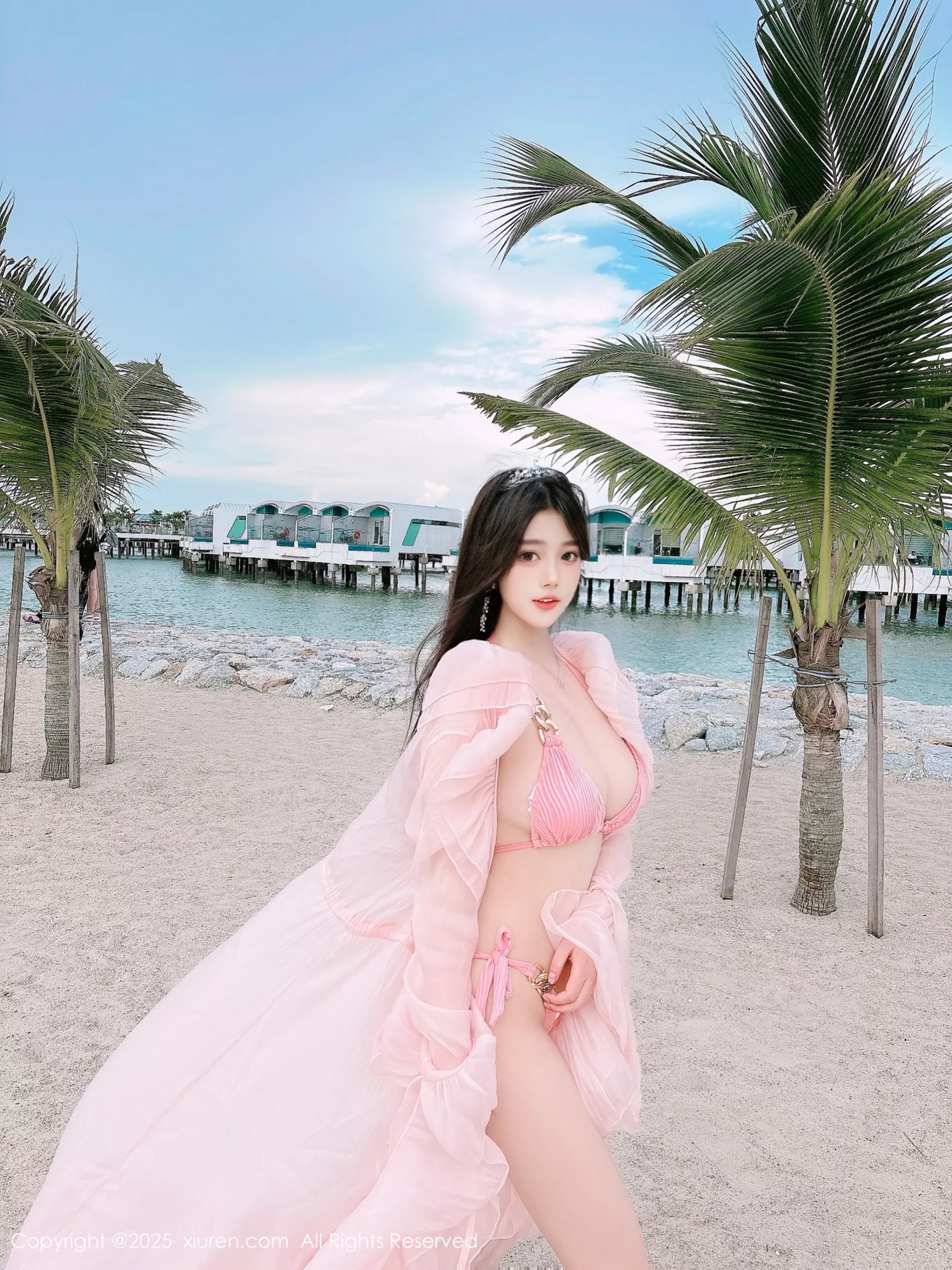   [XiuRen]高清写真图 2025.04.16 No.10160 蛋蛋宝 粉色比基尼第66张图片