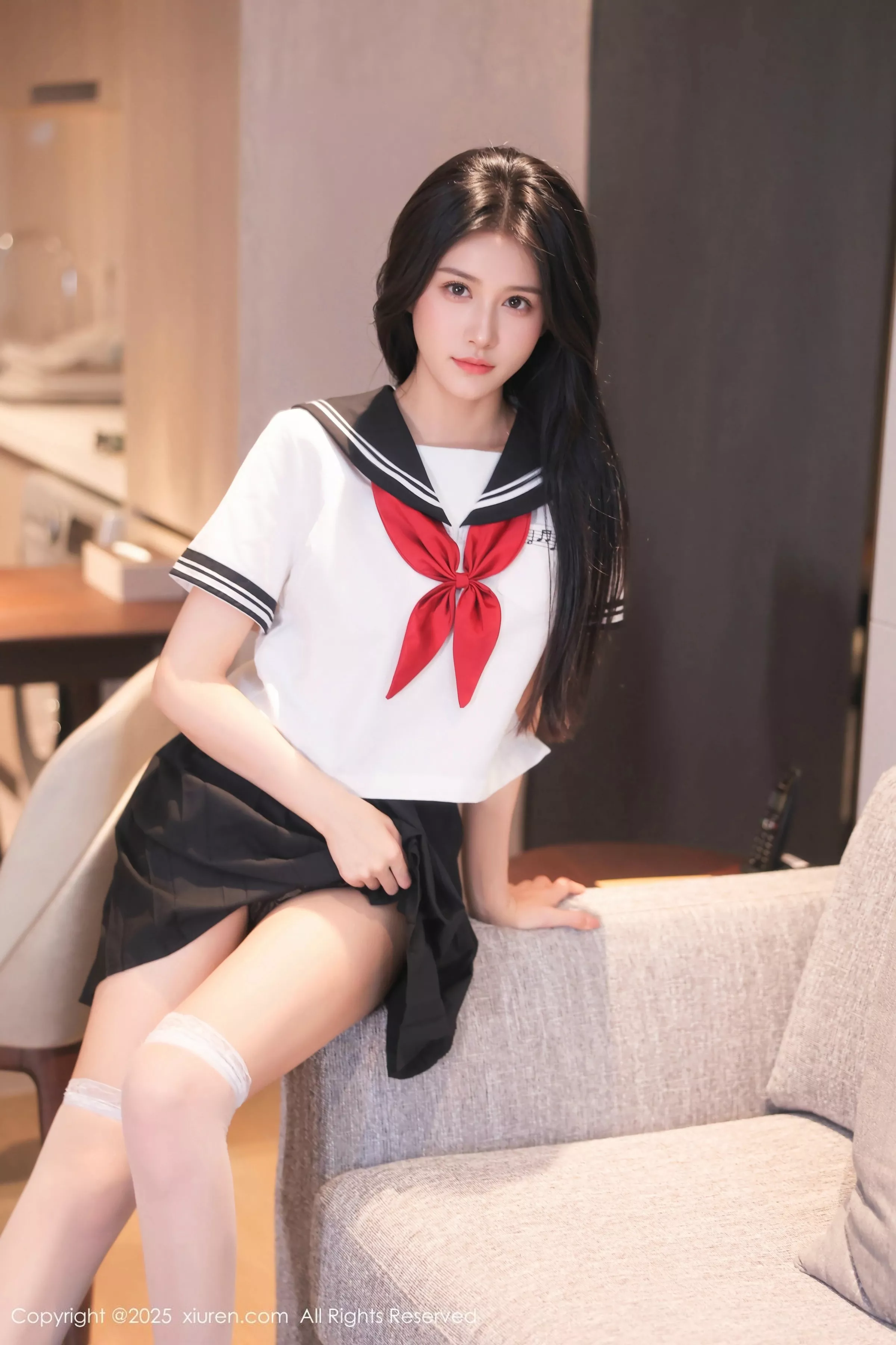   [XiuRen]高清写真图 2025.05.06 No.10234 shelly诗莉吖 白色丝袜第23张图片