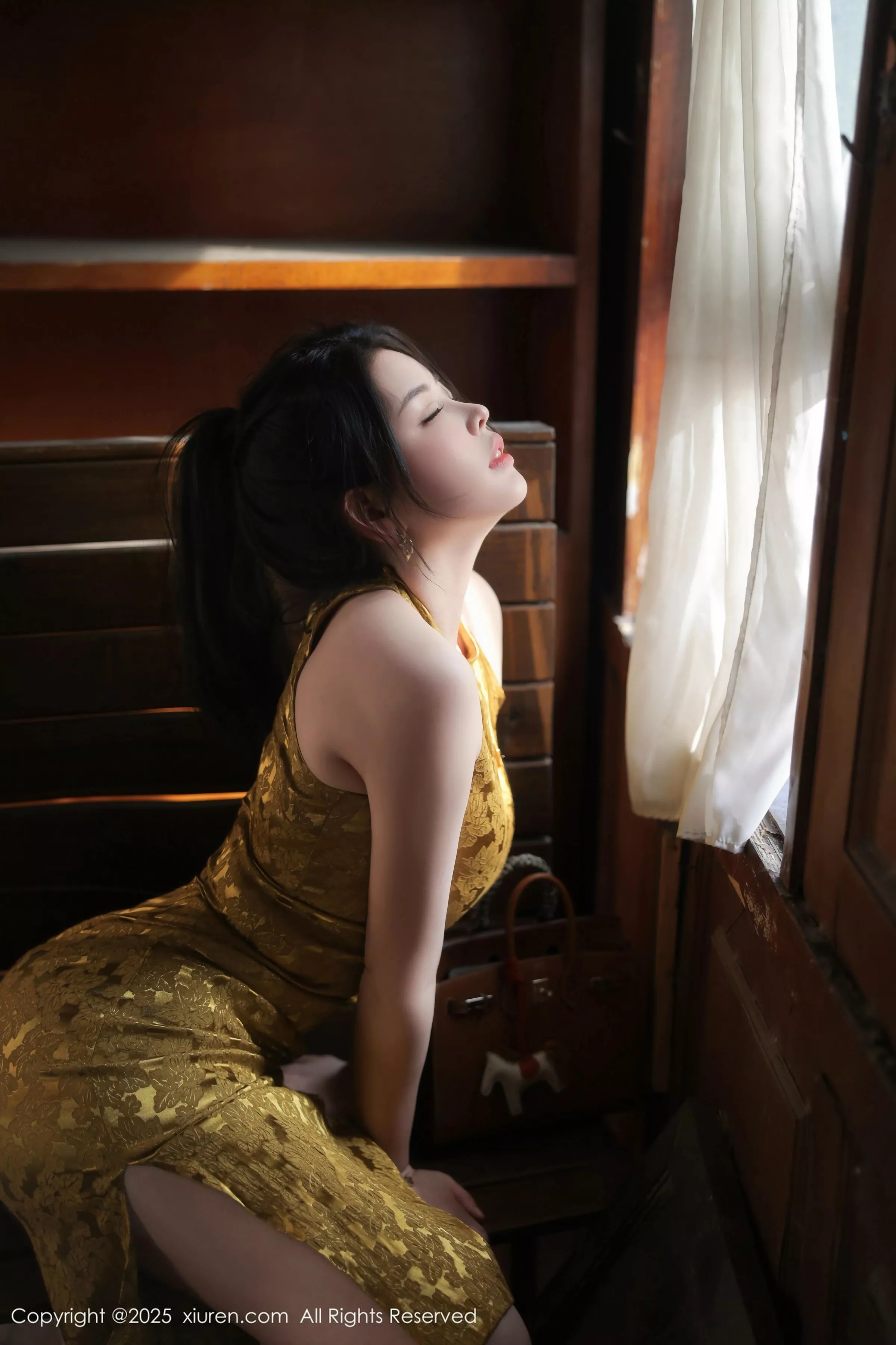   [XiuRen]高清写真图 2025.05.13 No.10269 林若凡F 黄色旗袍第12张图片