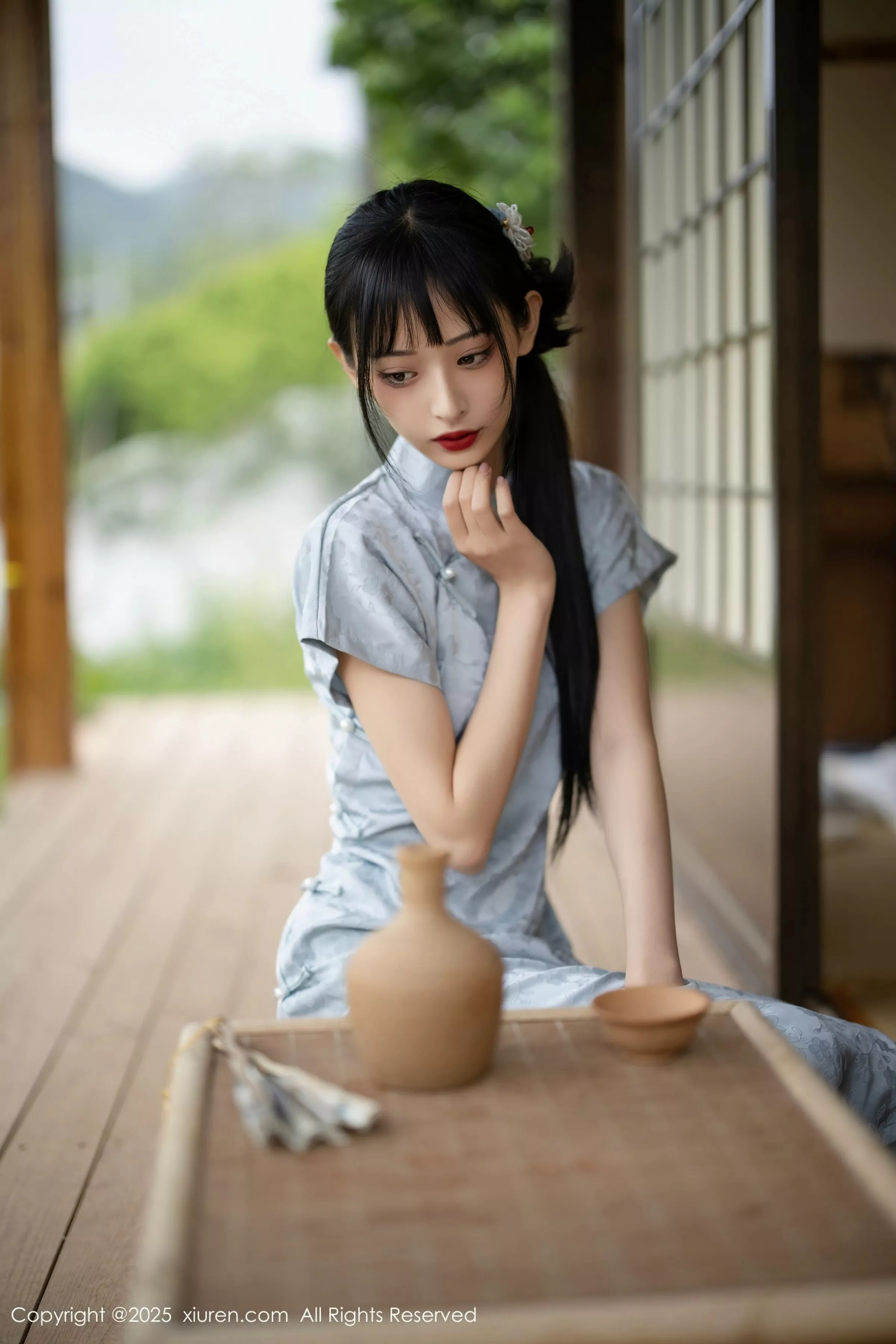   [XiuRen]高清写真图 2025.05.15 No.10278 茂木希子 日式旗袍第3张图片
