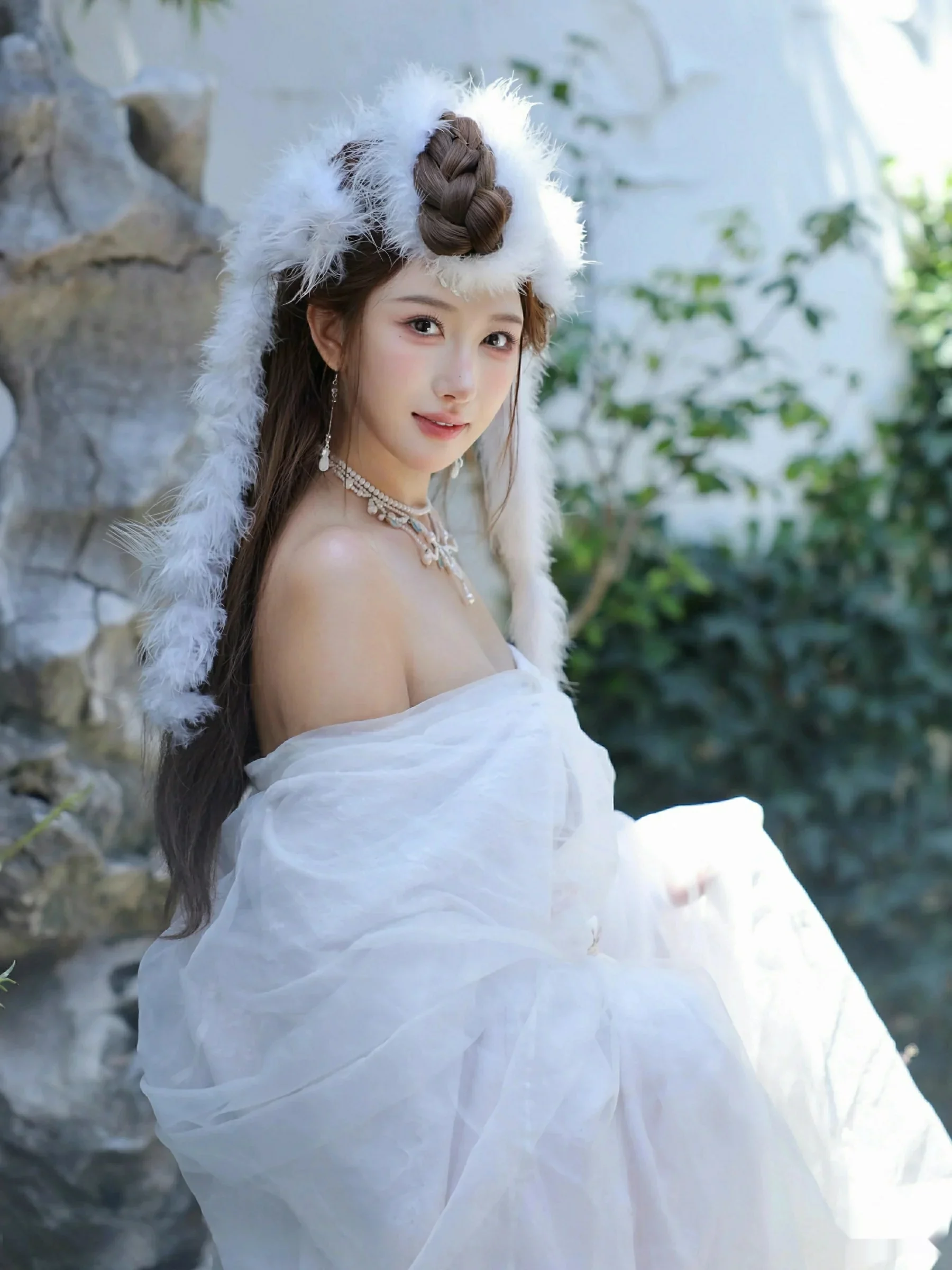  [XiuRen]高清写真图 2025.10.09 No.10843 金允希Yuki 低胸长裙第29张图片