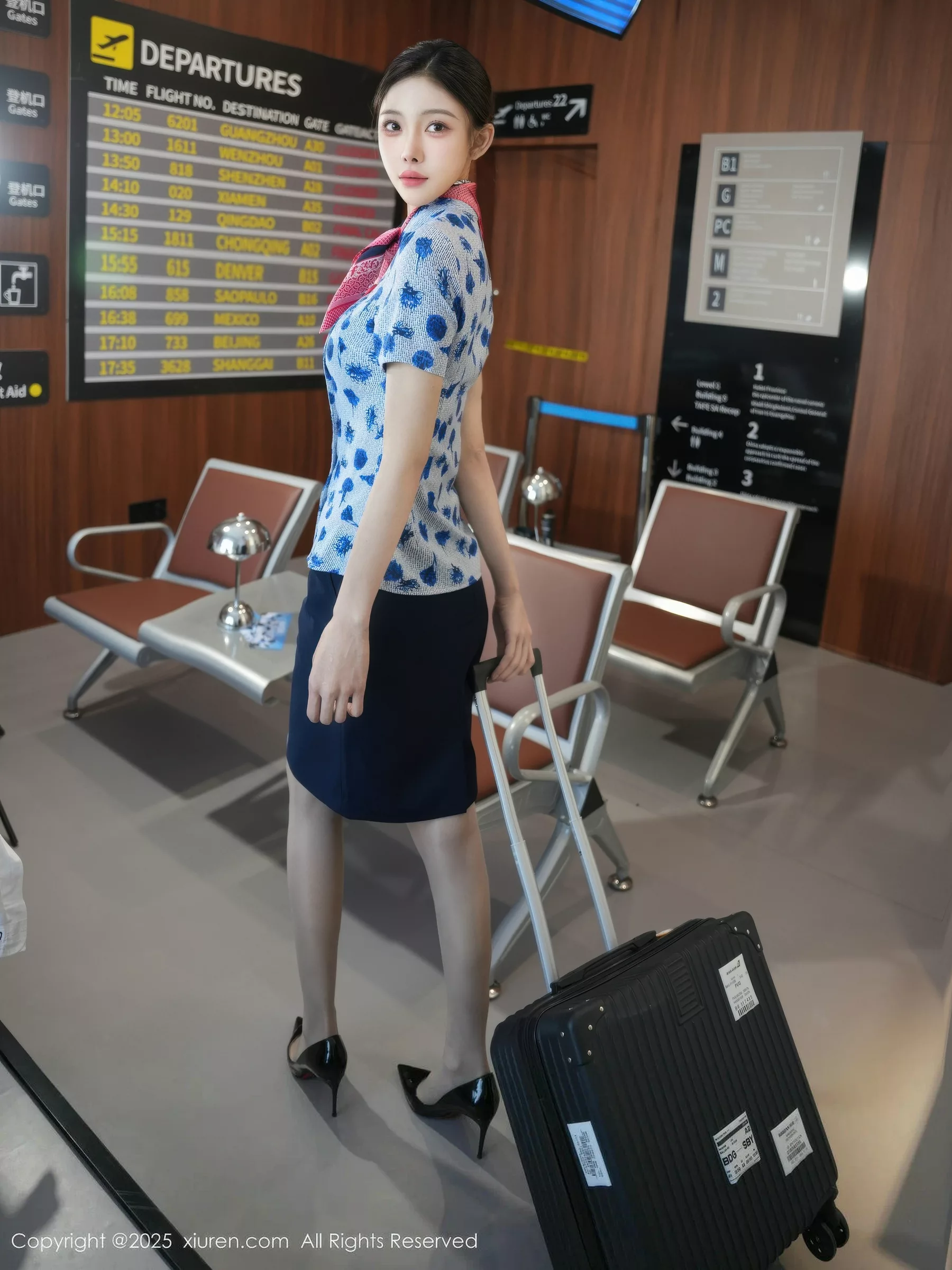   [XiuRen]高清写真图 2025.10.20 No.10891 梨霜儿 蕾丝内衣第6张图片