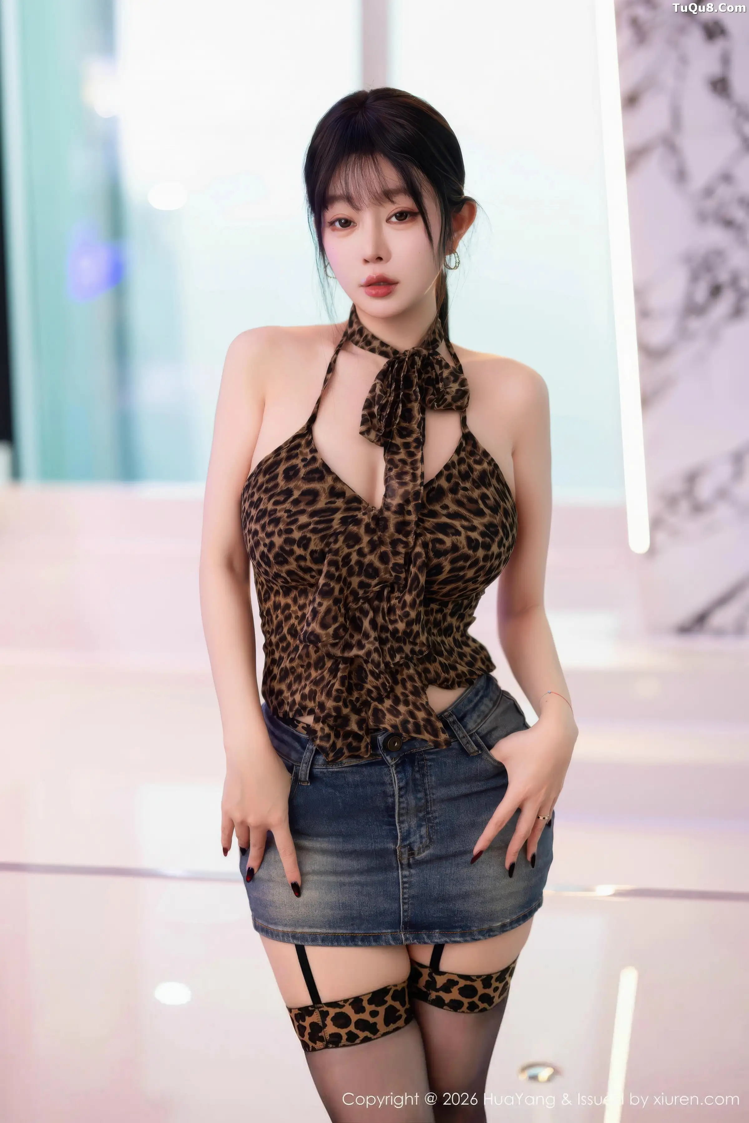   [HuaYang]高清写真图 2026.01.09 VOL.654 王羽纯✨ 豹纹情趣服饰第1张图片