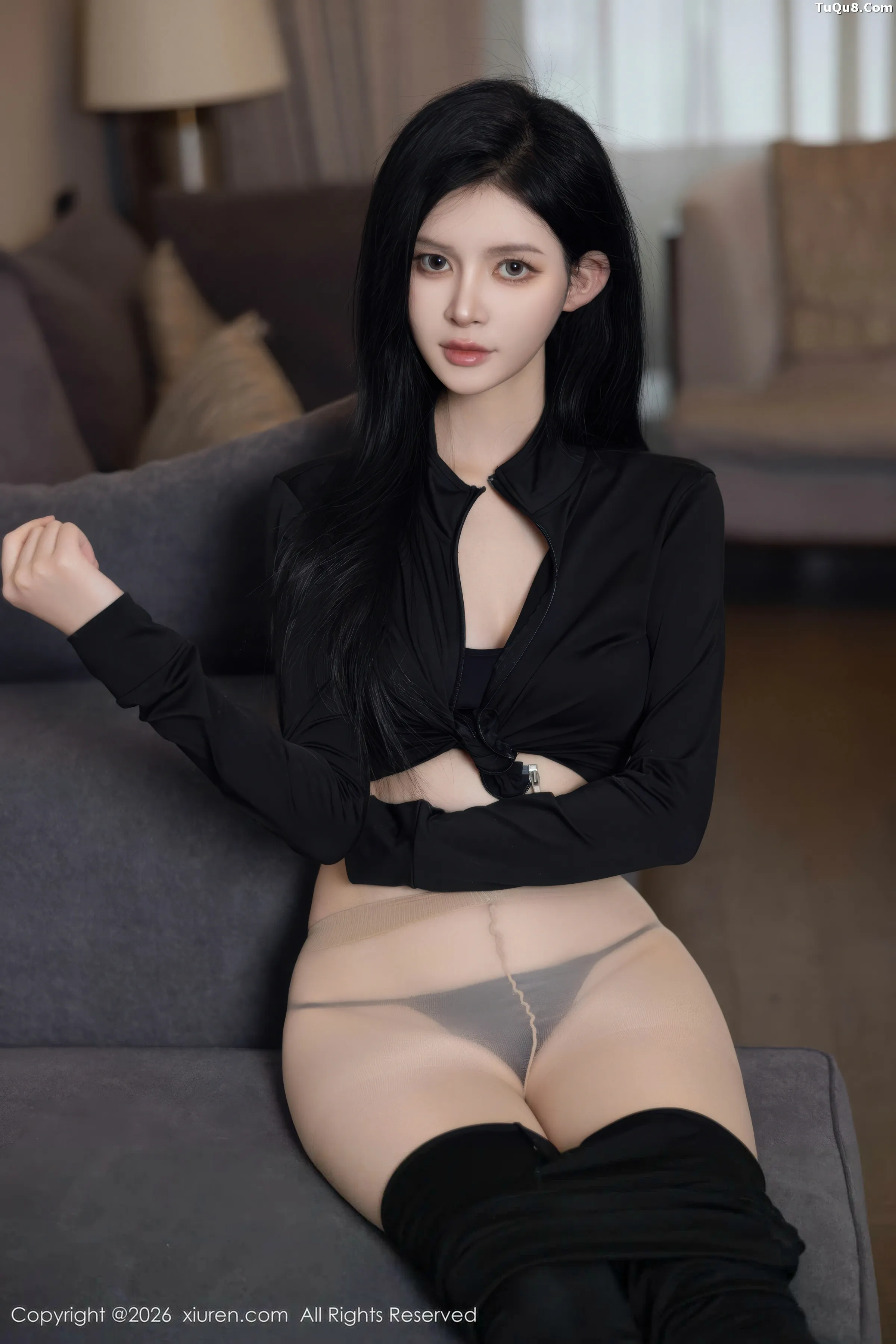   [XiuRen]高清写真图 2026.01.28 No.11283 沈如斯 黑色情趣服饰第12张图片