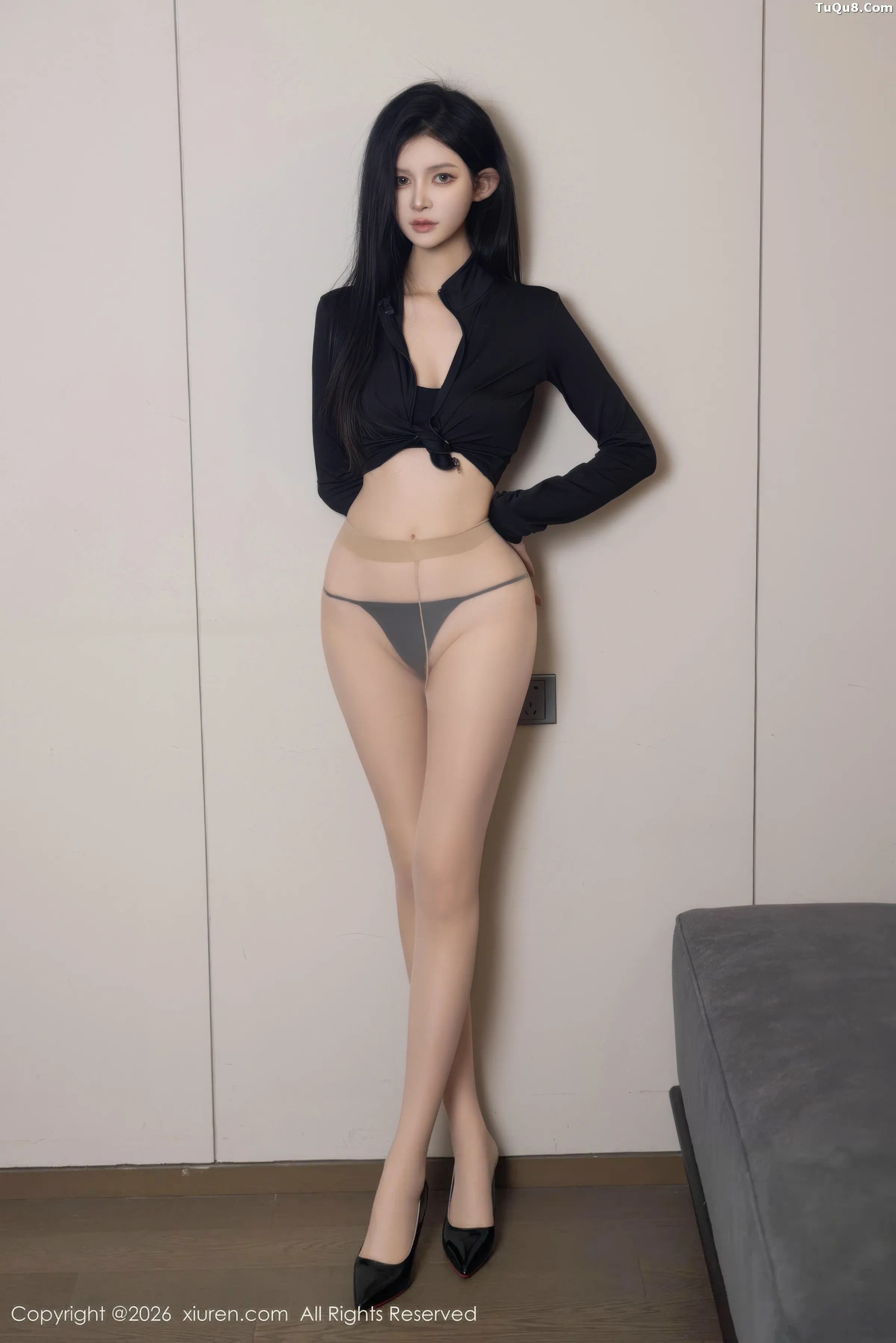   [XiuRen]高清写真图 2026.01.28 No.11283 沈如斯 黑色情趣服饰第27张图片