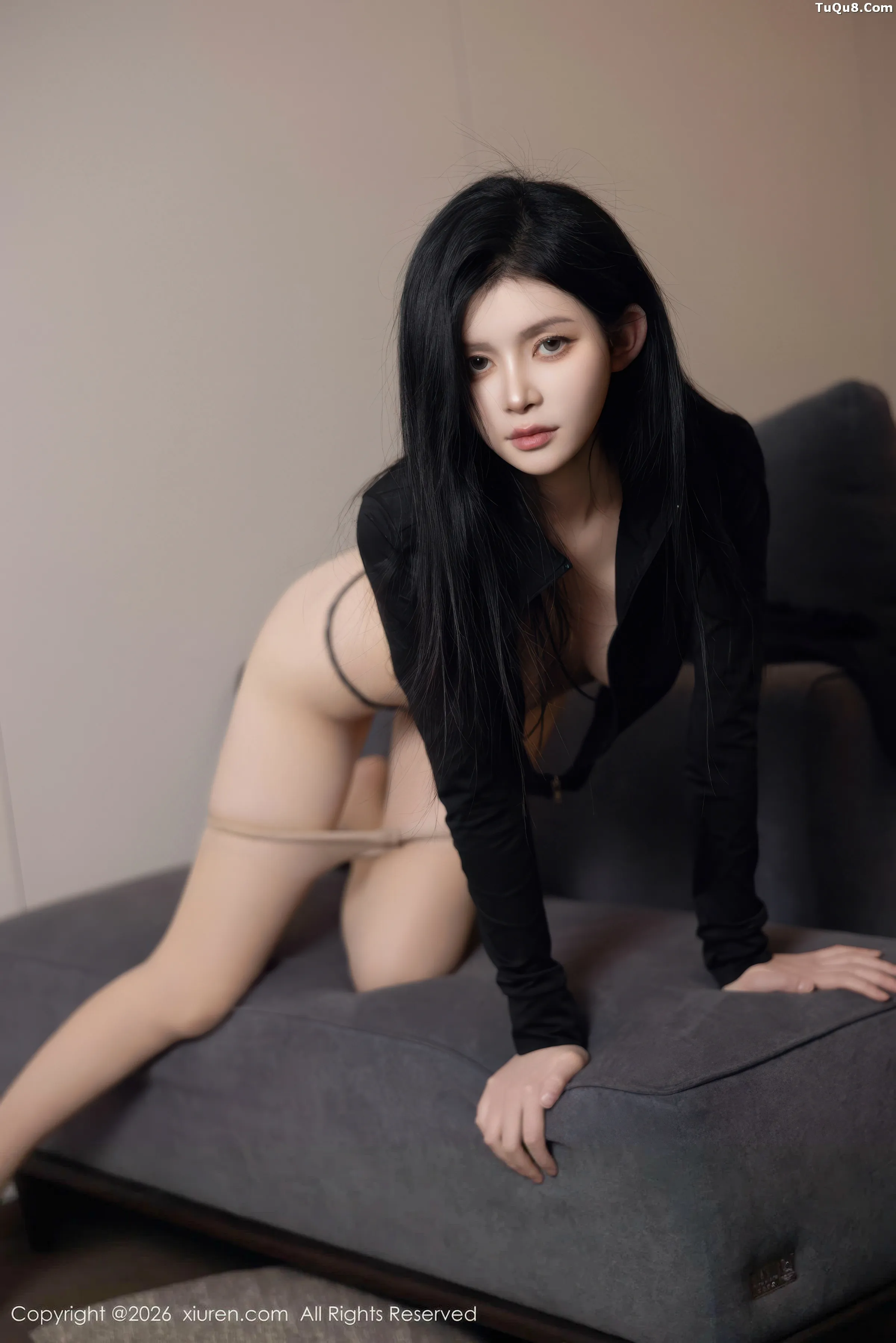   [XiuRen]高清写真图 2026.01.28 No.11283 沈如斯 黑色情趣服饰第49张图片