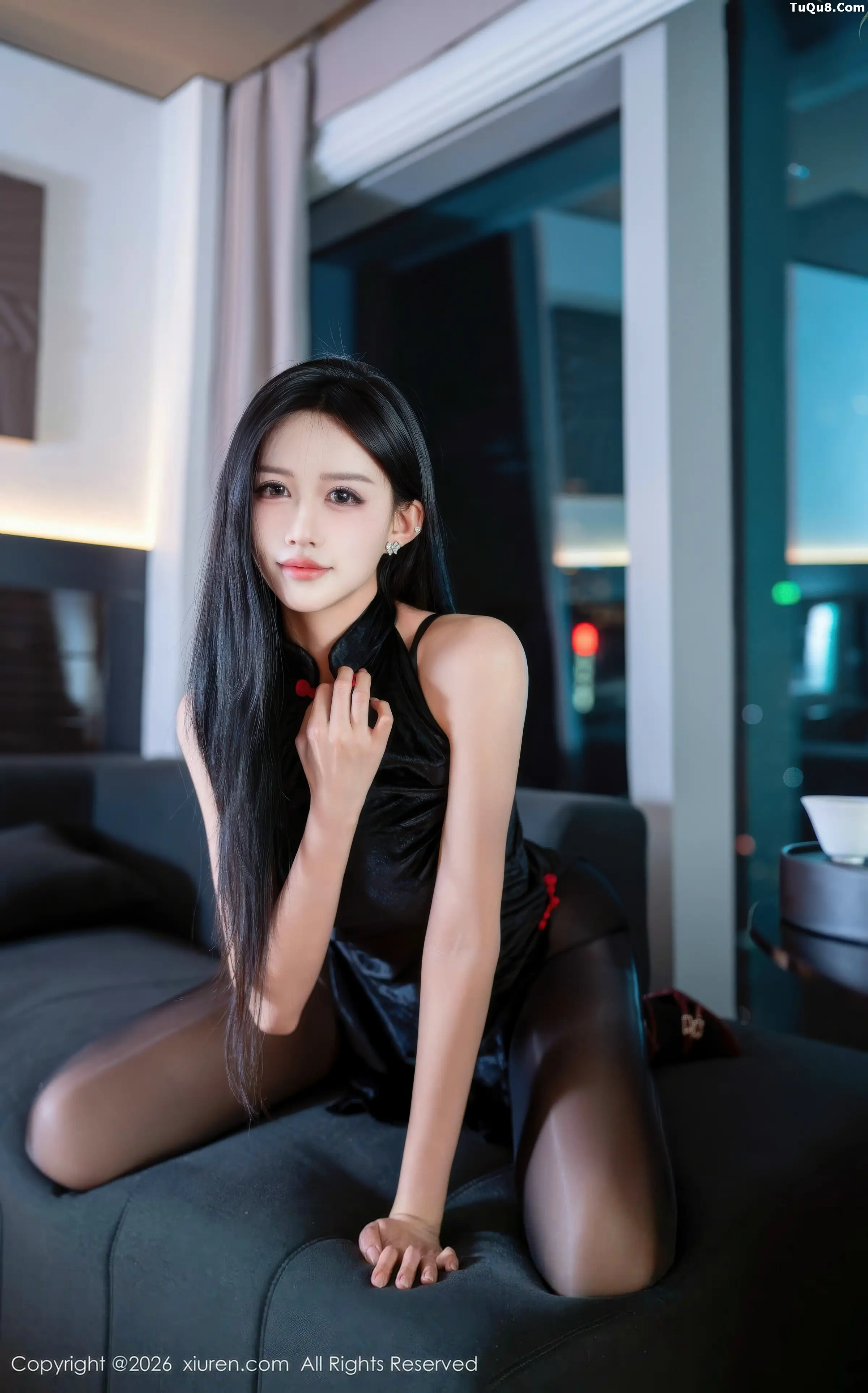   [XiuRen]高清写真图 2026.01.30 No.11300 shelly诗莉 黑色情趣内衣第14张图片