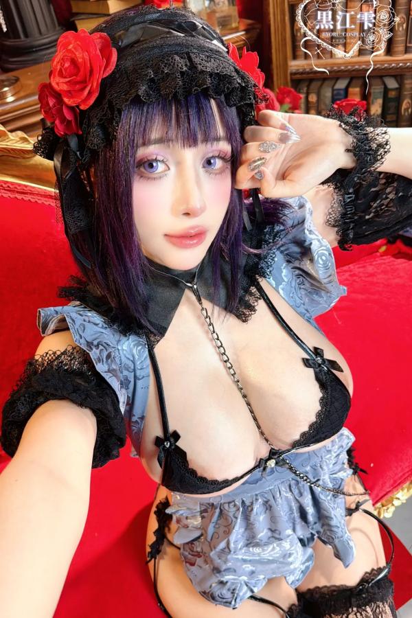   Byoru - 黑江雫 Shizuku tan 哥特女仆大尺度COS性感写真 [61P]第4张图片