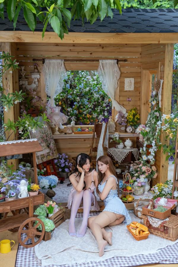   云溪溪 - 奶桃桃×奈汐酱nice 花眠 [90P]第2张图片