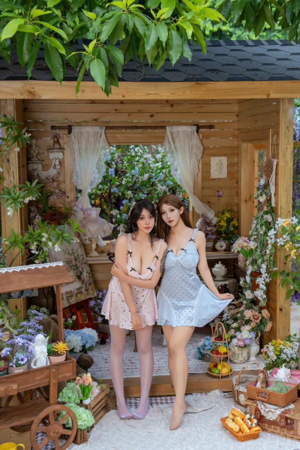   云溪溪 - 奶桃桃×奈汐酱nice 花眠 [90P]第13张图片